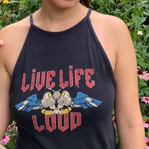 H&M live life loud body suit, Size L